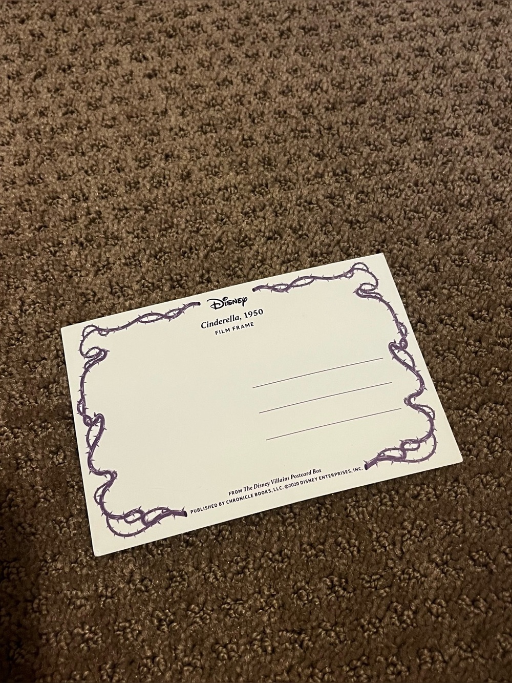 Evil step mother Cinderella post card